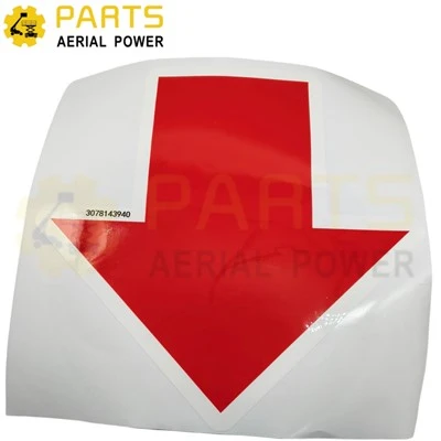 Dekal, rød pil 3078143940 For HAULOTTE